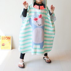 ROROCHAT 兒童款河馬連帽泳袍