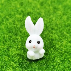 居家裝飾迷你裝飾模型 07 半身兔子, 混合色