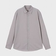 Mind Bridge 莫代爾混紡中長寬鬆長袖襯衫 MXWS0101