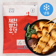 제천빨간오뎅 부산선진어묵꼬지 + 빨간어묵용소스 세트 (냉동), 1세트