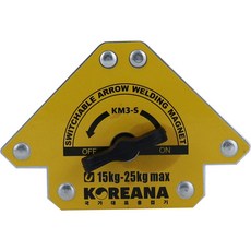 Coreana 箭型開關電焊磁鐵, KM3-S, 1個