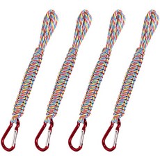 BUCK703 手柄型直徑7cm跳繩, 4個, rainbow