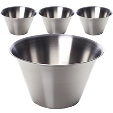 plala 不鏽鋼剉冰碗 1號, 4個, 銀色