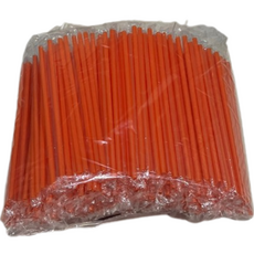 自然容器一次性獨立包裝 橘色吸管 21cm 吸管, 500件, 1個