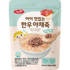 베베스트 아이 맛있는 한우 야채죽, 소고기, 1개, 150g
