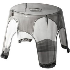 THE ZAKKA 簡約多用途凳 透明浴室椅, 灰色