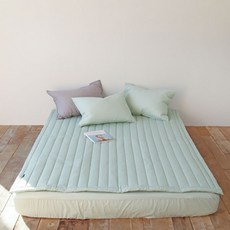 Nubile 防滑素色棉質薄墊, 薄荷綠