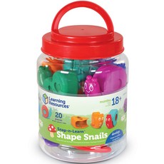 Learning Resources 彩虹蝸牛配對玩具組 LER6722, 混色