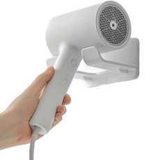 現代白色吹風機置物架固定掛勾, Clova White, 1個