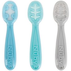 Nubi Baby 矽膠自主式 3 步斷奶勺 3 件套, 1組, 混色