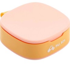 12格圓形藥盒, 淺粉色, 1個