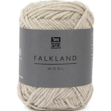 BRANDYAN DARUMA 福克蘭羊毛毛線, 85m, 02 沙米色