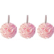 레인보우 버블버블 샤워볼, 핑크, 1개입, 3개