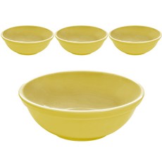 LOHJA 美耐皿湯碗 15cm, 淡黃色, 4個