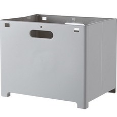 잘츠 공간 폴더블 수납박스 대 27.5 x 38 x 30 cm, 그레이, 1개