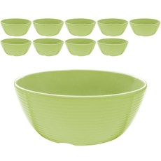로흐야 국산 멜라민 특대접 13.6cm, 연그린, 10개