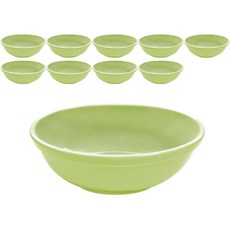 LOHJA 美耐皿繽紛彩色麵碗 14cm, 淺綠色, 10個