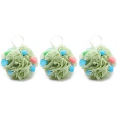 彩虹泡泡沐浴球, 1入, 3個, 綠色
