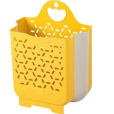 잘츠 편리한 스탠드 걸이형 수납 바구니, 옐로우