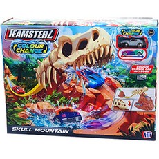 TEAMSTERZ 變色骷髏山玩具 + 壓鑄迷你車隨機出貨套組, 混色, 1個