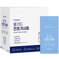 All Guard Dry Sheet 織物柔順劑 Fresh Cotton, 50張, 1個