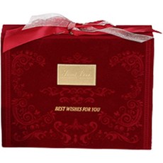 Maket Gamseong 特殊緞帶禮物盒 小型, 紅色, 3個