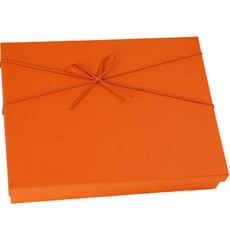 Maket Gamseong 可愛禮物盒綁帶 3號, 2個, 橘色