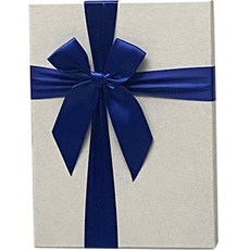 Maket Gamseong 高級長方形緞帶包裝盒 1號, 白色, 1個