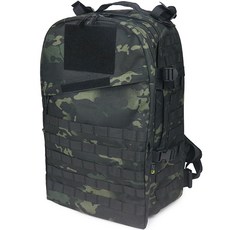 FIKER TACTICAL Ver3 4日用戰術背包 45L 含防水罩, 多地形迷彩黑