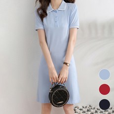 페이퍼먼츠 깔끔 폴로 데일리 반팔 원피스 04700 빅사이즈 포함