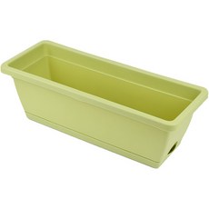 Wonderware 長方形塑膠園藝花盆, 04淺綠色