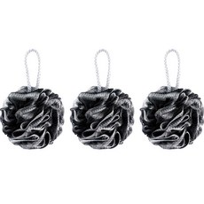 彩虹洋蔥沐浴球, 黑色, 1入, 3個