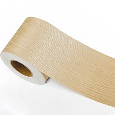 MATE 厚款生活防水簡易黏貼木紋飾條黏貼帶壁貼, 珍珠沙, 10 cm x 8 m