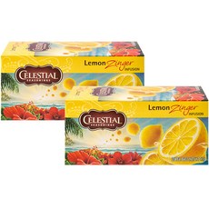 CELESTIAL SEASONINGS 詩尚草本 檸檬薑茶茶包, 2.35g, 20入, 2個