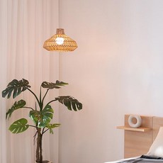 hit LIGHTING Clamp 藤編單燈吊燈 A型 D60043A, 米色