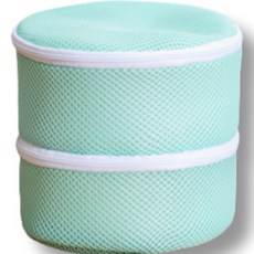 Green Living 圓筒內衣雙層胸罩洗衣袋, 綠色, 1個