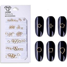 네이처스파머 크롬 네일파츠 6종 x 10p 세트, 8, 1세트