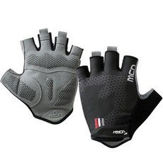 MCN 運動自行車騎行半手套雙手套組, 正常美眉黑色