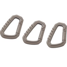 Fma D型快掛登山扣 大號 3入, 沙色
