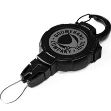 RETRACTABLE OUTDOOR PRODUCTS 可伸縮水肺潛水繫繩登山扣 396g, 黑色