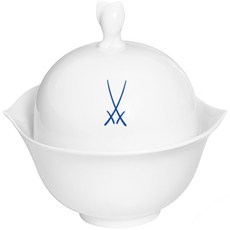 Meissen 波浪純淨糖罐, 單色, 1個