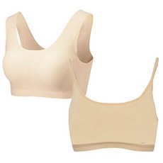 少女U領無縫內衣+柔軟莫代爾無鋼圈內衣組