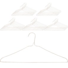 加粗洗衣店衣架, 白色, 40個