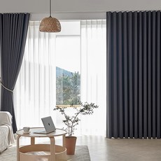 ID Time 全遮光記憶窗簾 2入, 03 深灰色