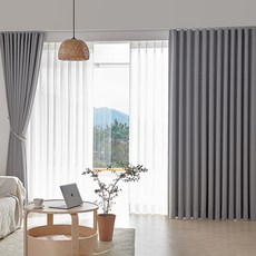 ID Time 全遮光記憶窗簾 2入, 04 灰色