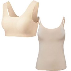 soleil ELIFE無痕U型內衣+舒適莫代爾可調式肩帶背心式內衣組
