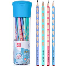 DELI學生鉛筆2B 30p+鉛筆盒套組, 1套, 混合顏色