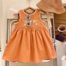 Arbe 女童 Mino 蕾絲刺繡洋裝