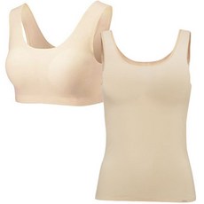 soleil ELIFE無痕U型內衣+舒適莫代爾運動背心式內衣組