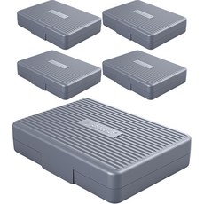 ORICO 奧睿科 3.5吋 HDD 硬碟 防水防塵 防震保護 收納盒 5入, PHA35